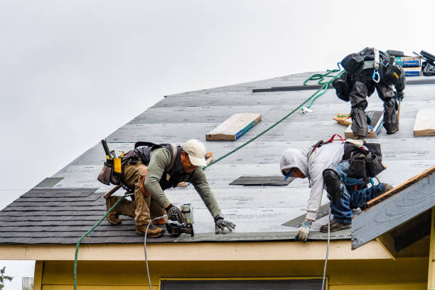 Professional Gutter Installation technician working in Saint Regis, MT